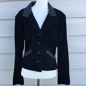 Alan Michaels USA Black Suede Leather Jacket